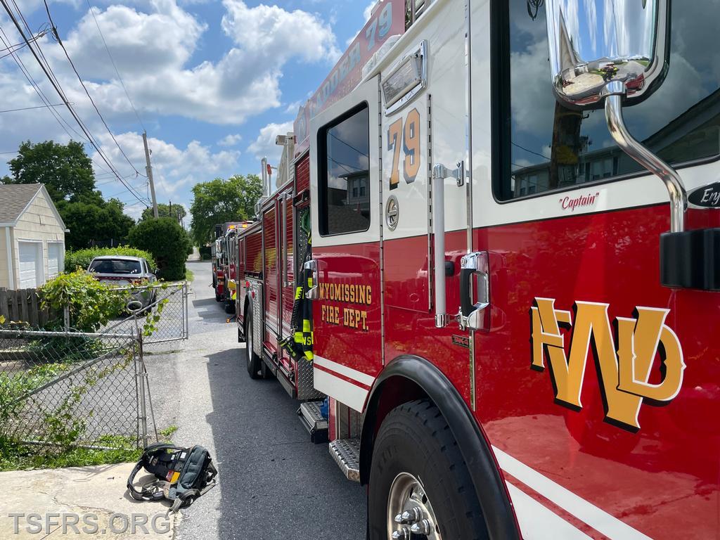 Deck Fire in West Wyomissing - Township of Spring Fire Rescue Services